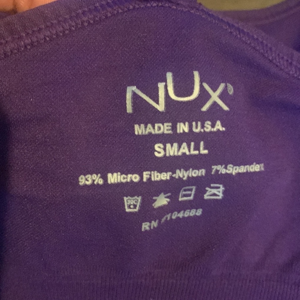 NWT NUX Women's  Compression purple Razorback Tank small - Picture 8 of 13
